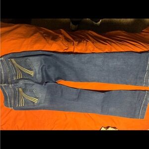 7 For All Mankind Blue Flare Jeans